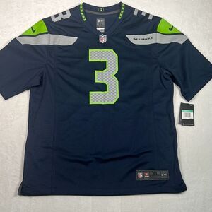 Russell Wilson Nike NFL Seattle Seahawks on the‎ field jersey NWT Men XL